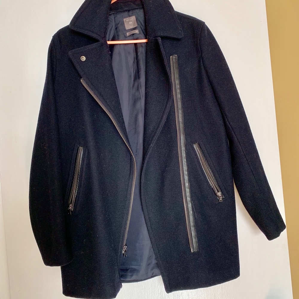 Navy Wool Coat